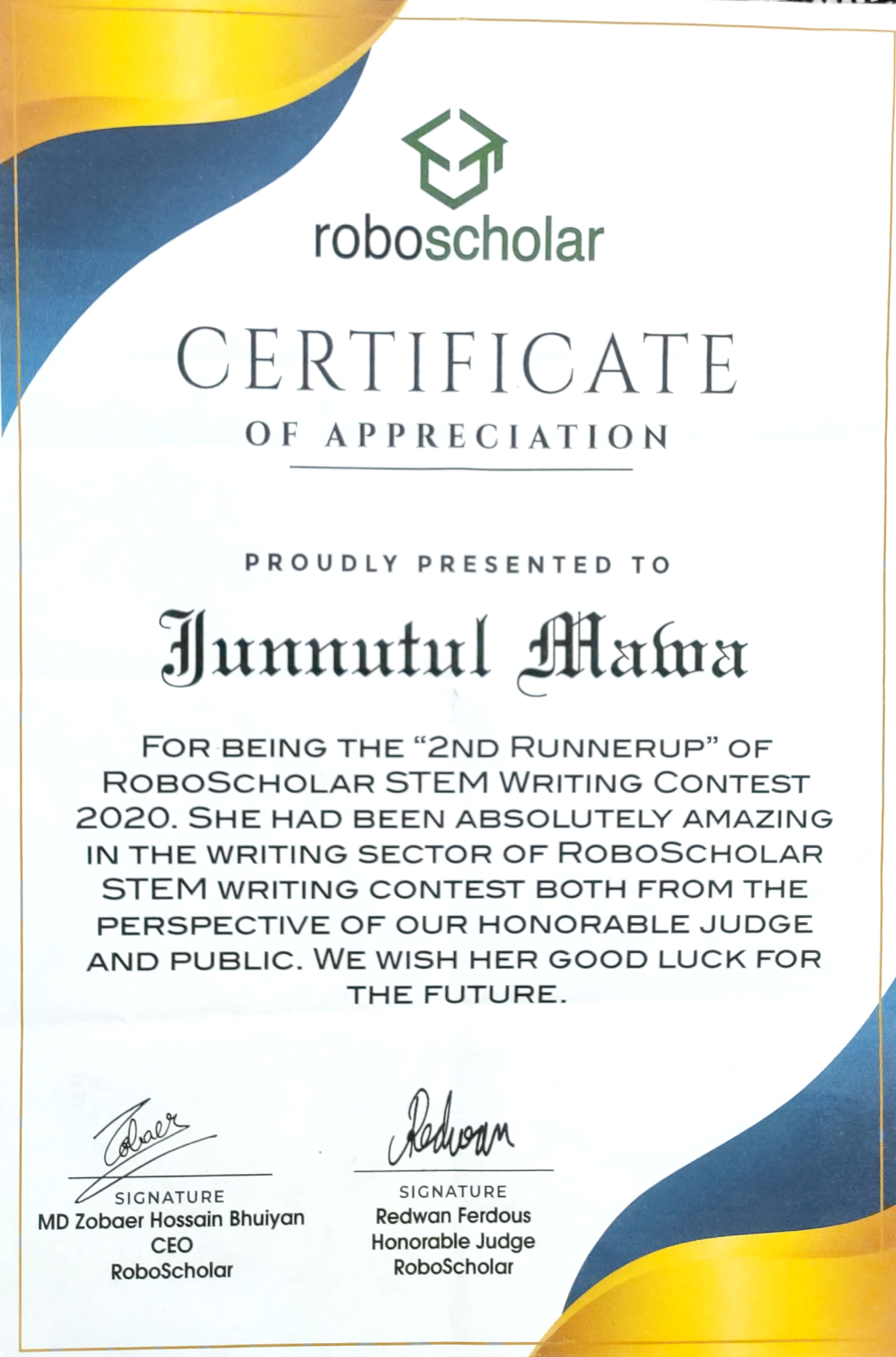 Stem Writting Contest